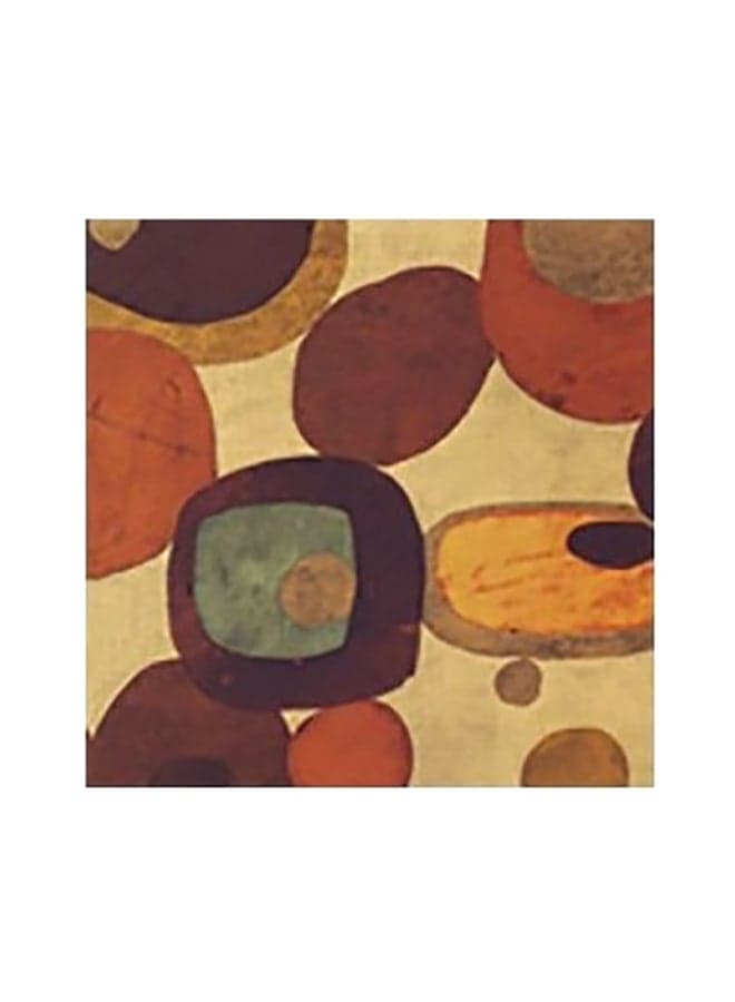 Decorative Wall Painting Beige/Brown/Rust 15x15cm