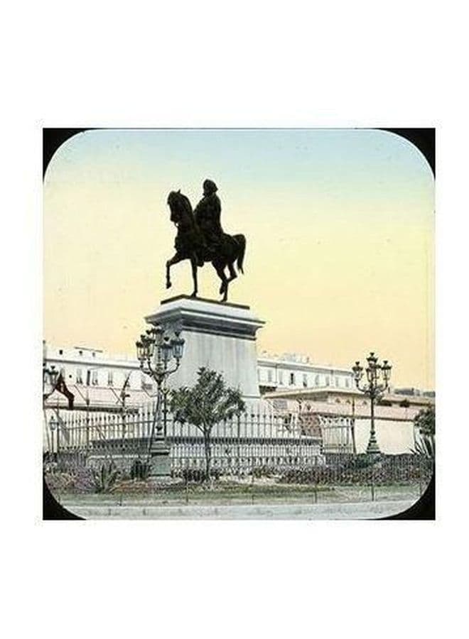 Decorative Wall Painting White/Yellow/Black 15x15cm