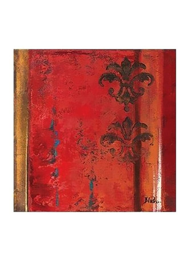 Decorative Wall Art Red/Yellow/Black 15X15cm Posters & Prints