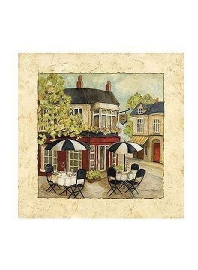 Decorative Wall Poster Beige/Green/White 15x15cm Posters & Prints