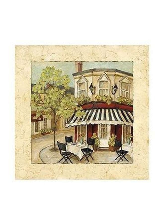 Decorative Wall Poster Beige/Green/Red 15x15cm Posters & Prints