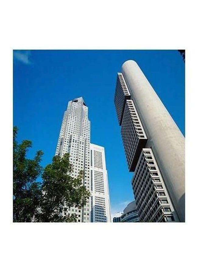 Decorative Wall Poster Blue/Grey 15x15cm Posters & Prints