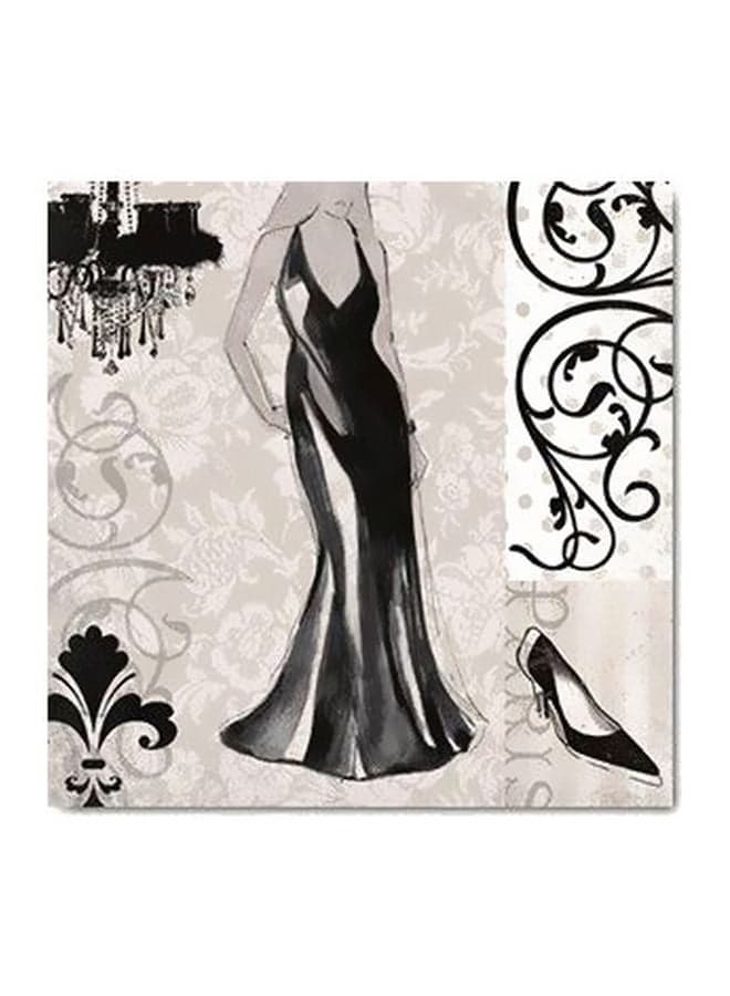 Decorative Wall Poster Grey/Black/White 15x15cm Posters & Prints