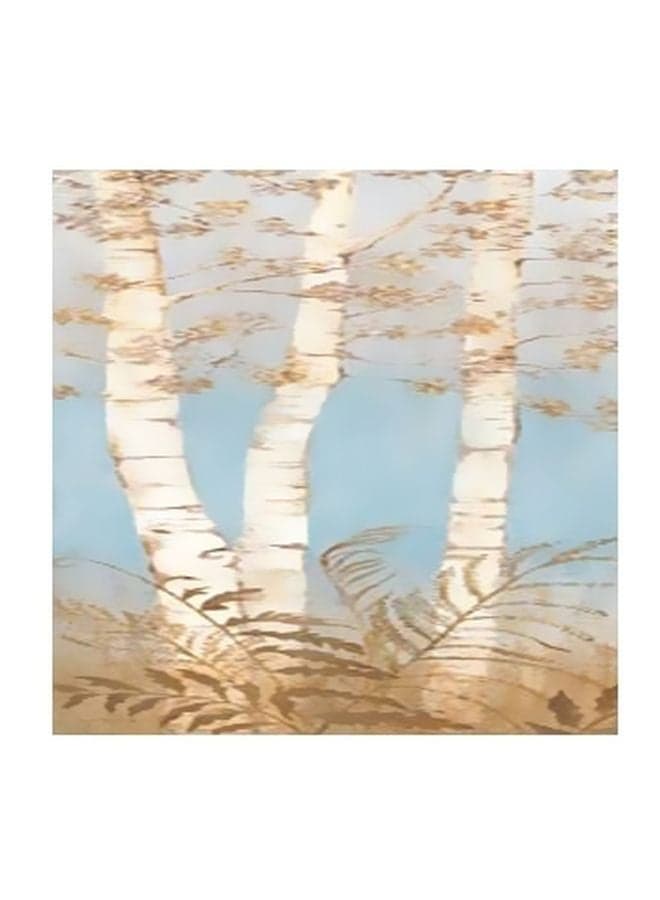 Decorative Wall Poster Blue/Brown/White 15x15cm Posters & Prints