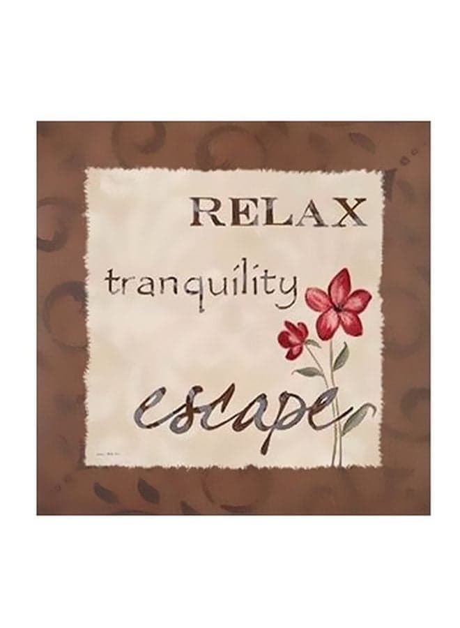 Decorative Wall Poster Brown/Beige/Red 15x15cm Posters & Prints