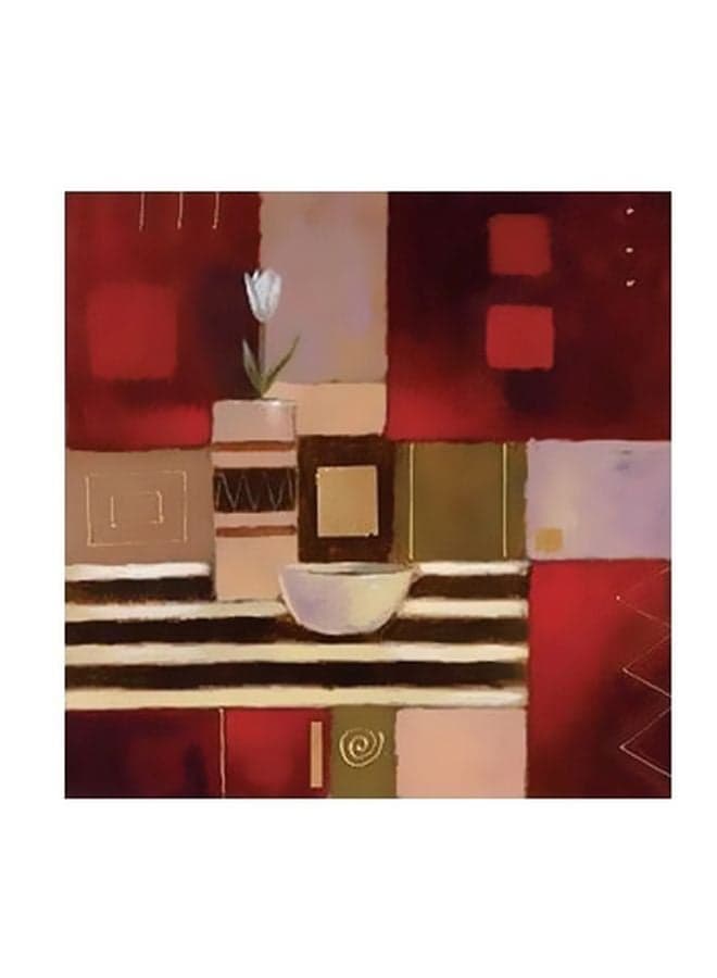Decorative Wall Poster Red/Green/White 15x15cm Posters & Prints
