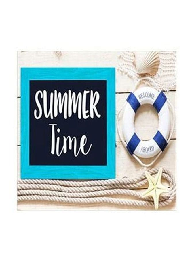 Decorative Wall Painting Blue/Black/White 15x15cm
