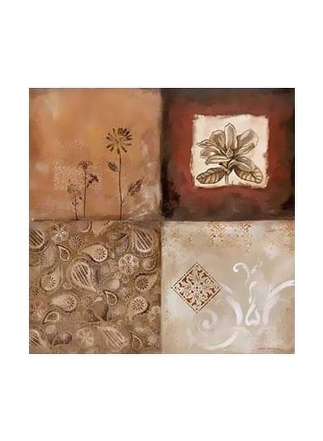 Decorative Wall Poster Beige/Brown 15x15cm Posters & Prints