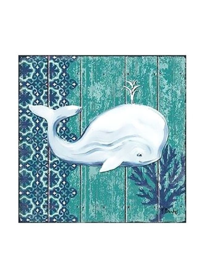Decorative Wall Poster Blue/White 15x15cm Posters & Prints