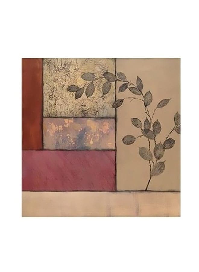 Decorative Wall Poster Red/Beige/Orange 15x15cm Posters & Prints