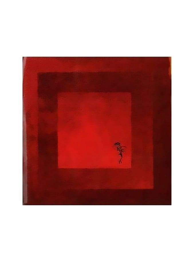Decorative Wall Poster Red/Black 15x15cm Posters & Prints