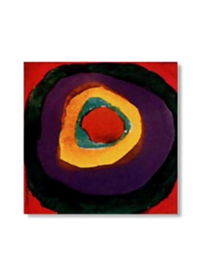 Decorative Tea Coaster Black/Purple/Red 30x30cm