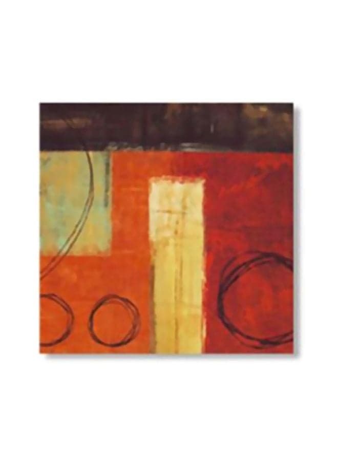 Decorative Coaster Red/Beige/Brown 30x30cm