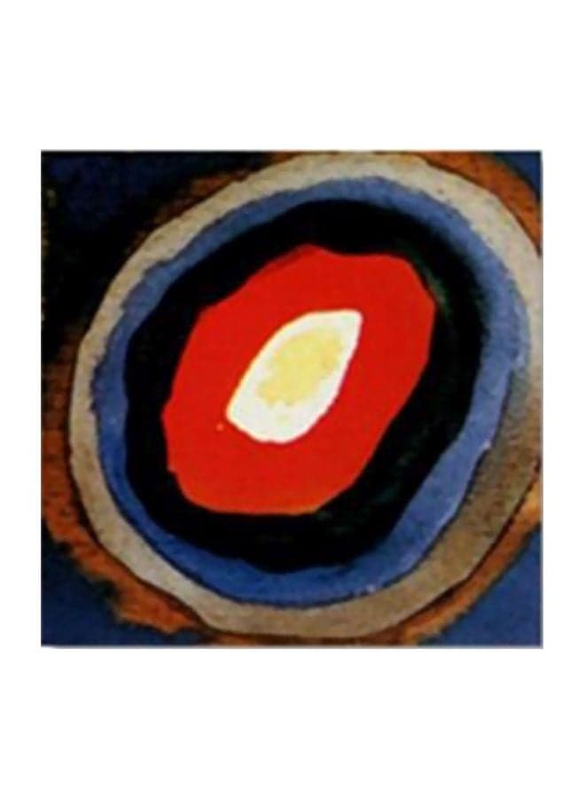 Decorative Tea Coaster Red/Black/Blue 34x34cm
