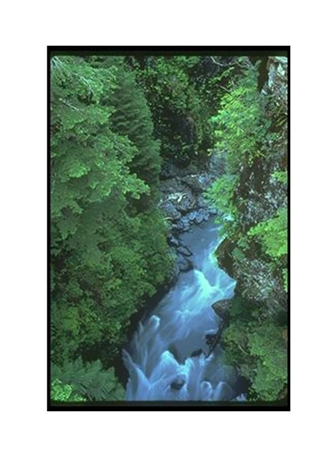 Decorative Wall Poster Green/Blue/Grey 15x20cm Posters & Prints