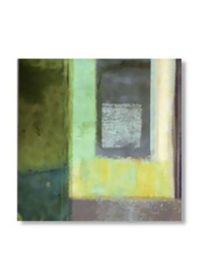 Abstract Pattern Tea Coaster Green/Grey/Beige 30x30cm