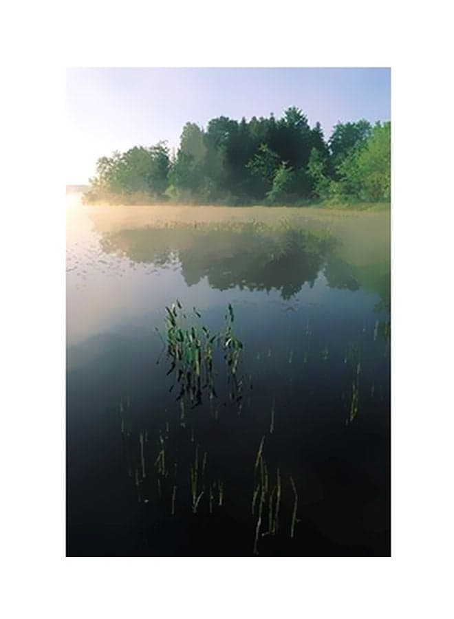 Decorative Wall Poster Green/Beige/Grey 15x20cm Posters & Prints