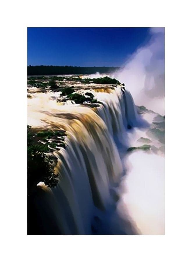 Decorative Wall Poster White/Green/Blue 15x20cm Posters & Prints