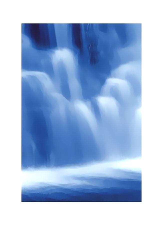 Decorative Wall Poster Blue/White 15x20cm Posters & Prints