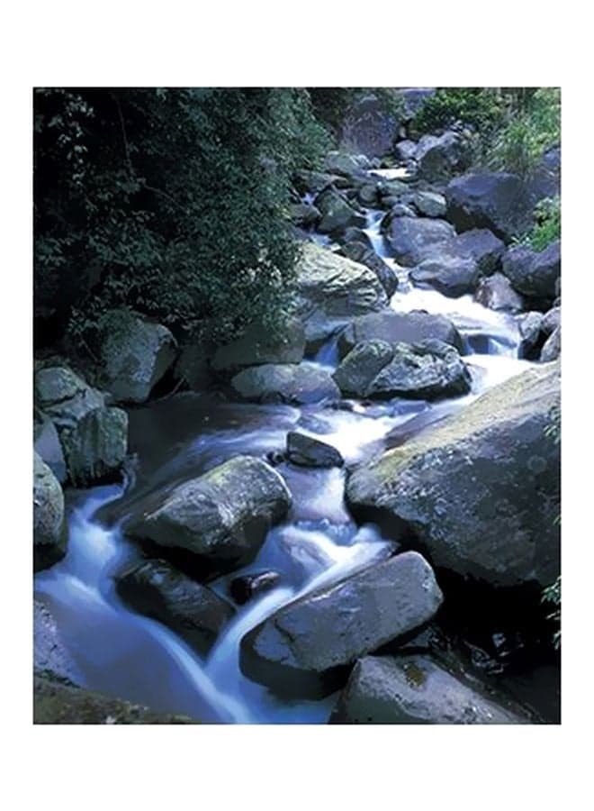 Decorative Wall Poster Grey/White/Green 15x20cm Posters & Prints