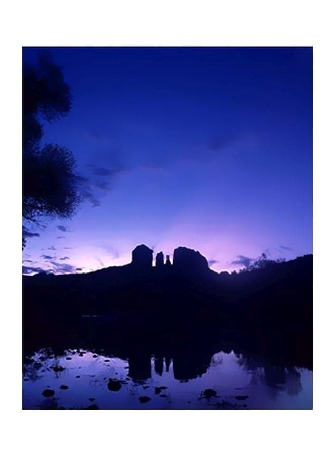 Decorative Wall Poster Blue/Purple/Black 15x20cm Posters & Prints