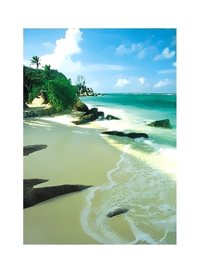 Decorative Wall Poster Blue/White/Green 15x20cm Posters & Prints