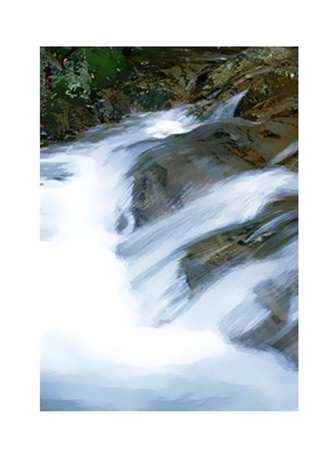Decorative Wall Poster White/Green/Brown 15x20cm Posters & Prints