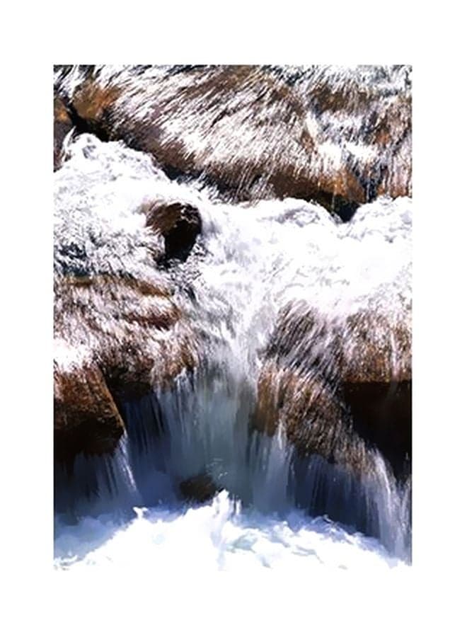 Decorative Wall Poster White/Brown/Black 15x20cm Posters & Prints