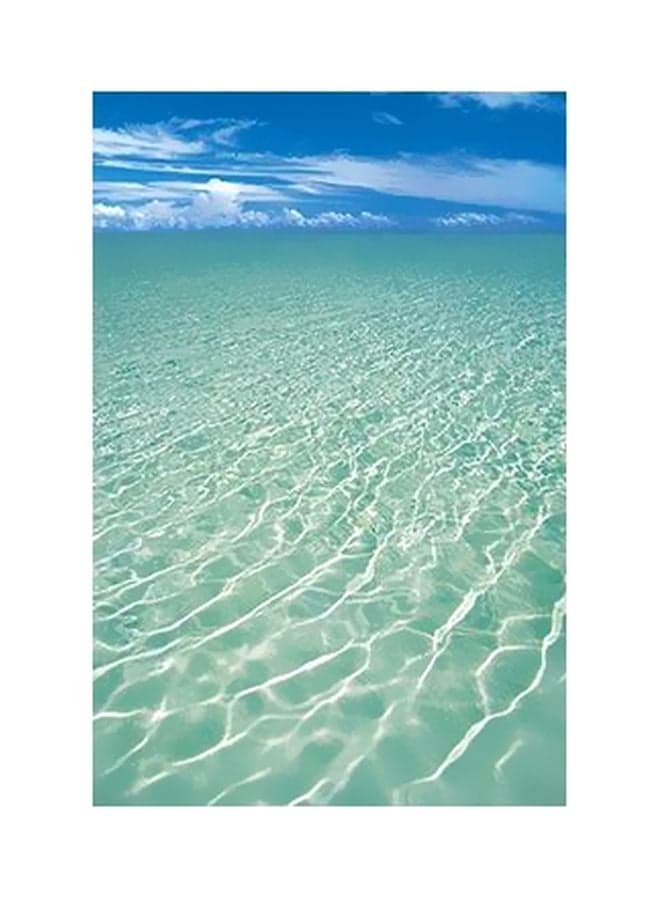 Decorative Wall Poster Green/Blue/White 15x20cm Posters & Prints