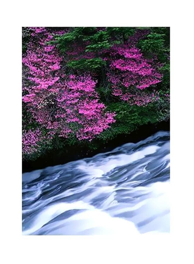 Decorative Wall Poster Green/White/Pink 15x20cm Posters & Prints