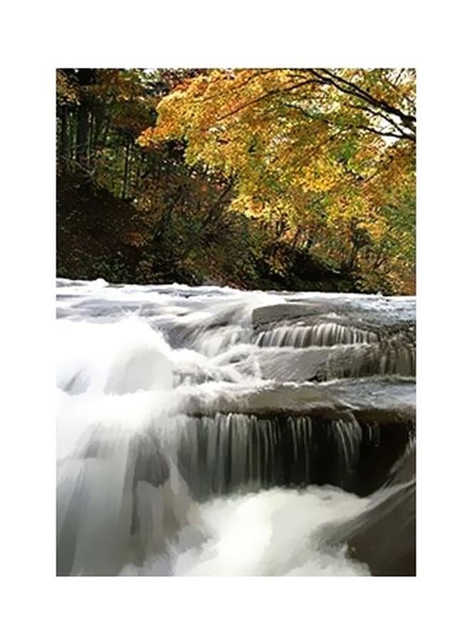 Decorative Wall Poster White/Green/Yellow 15x20cm Posters & Prints