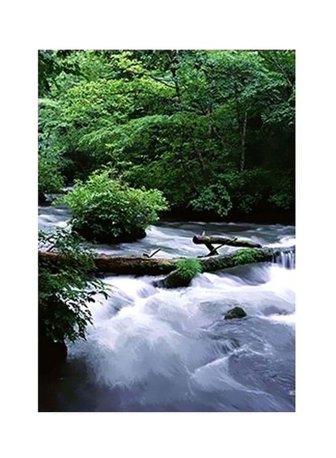 Decorative Wall Poster Green/White/Brown 15x20cm Posters & Prints