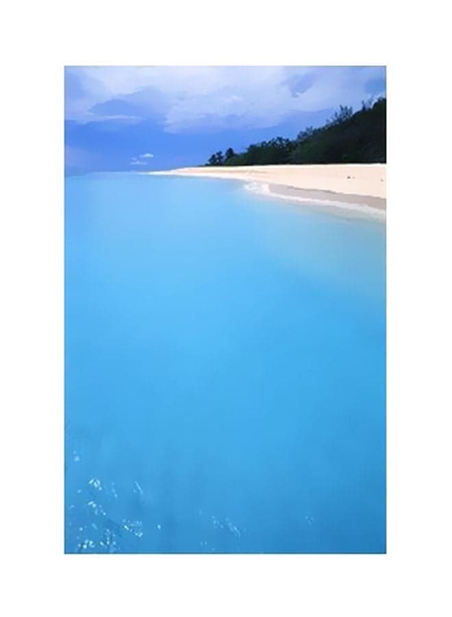 Decorative Wall Poster Blue/White/Green 15x20cm Posters & Prints