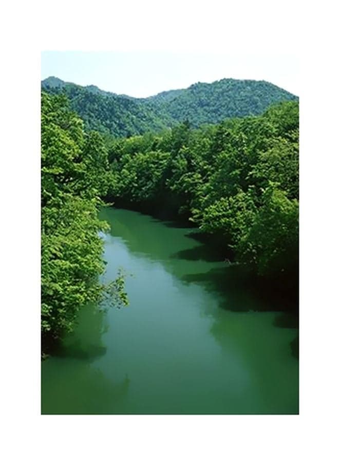 Decorative Wall Poster Green/Blue 15x20cm Posters & Prints