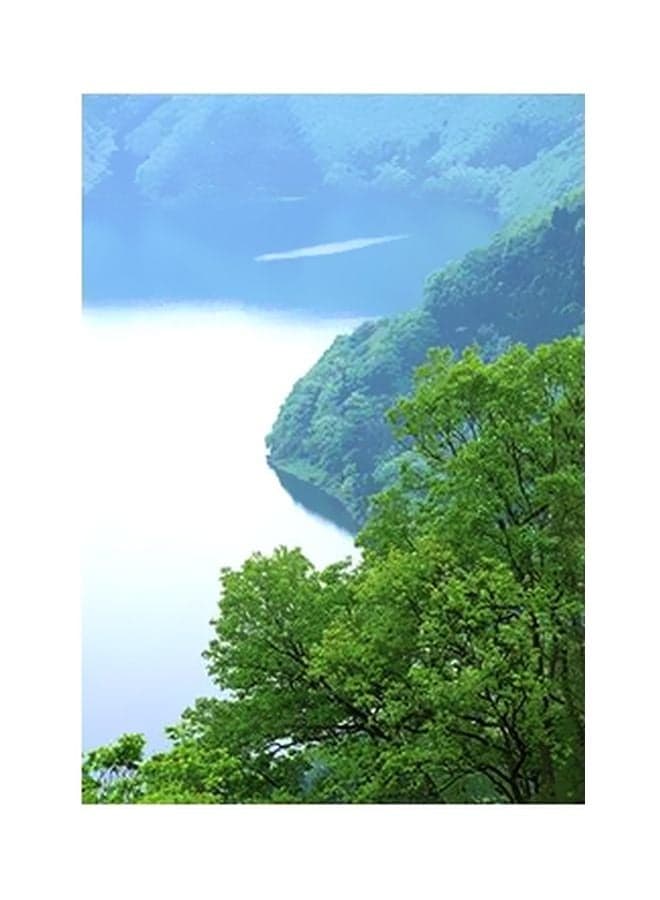 Decorative Wall Poster Blue/Green/White 15x20cm Posters & Prints