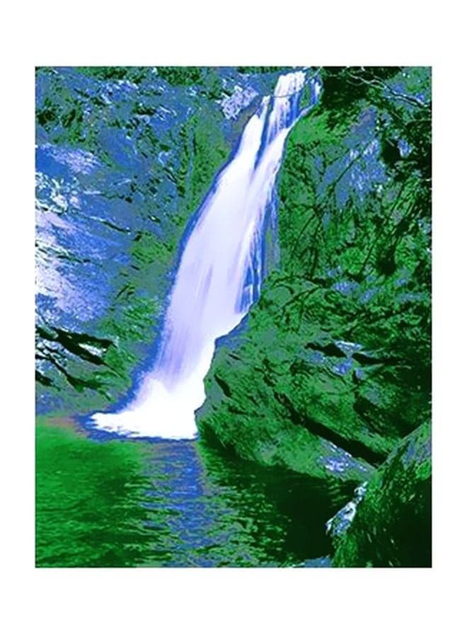 Decorative Wall Poster Blue/Green/White 15x20cm Posters & Prints