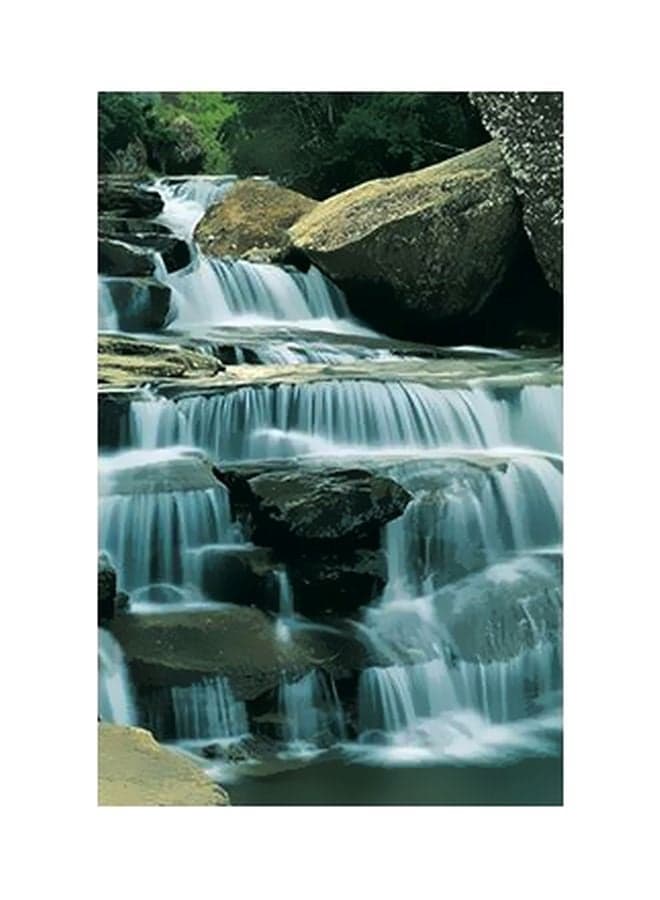 Decorative Wall Poster Grey/White/Green 15x20cm Posters & Prints