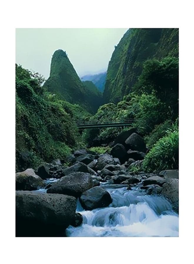 Decorative Wall Poster Green/White/Grey 15x20cm Posters & Prints