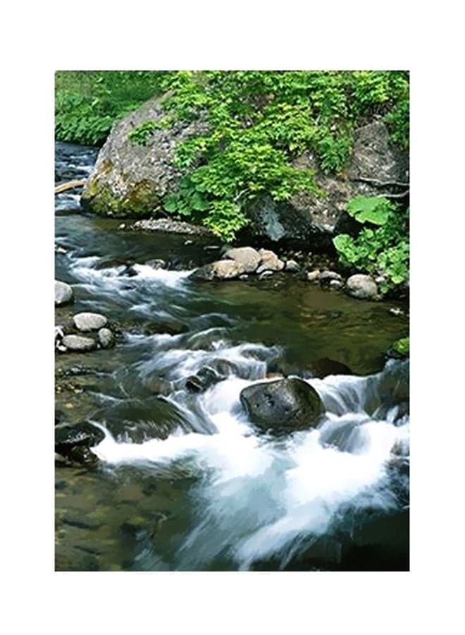 Decorative Wall Poster Green/White/Grey 15x20cm Posters & Prints