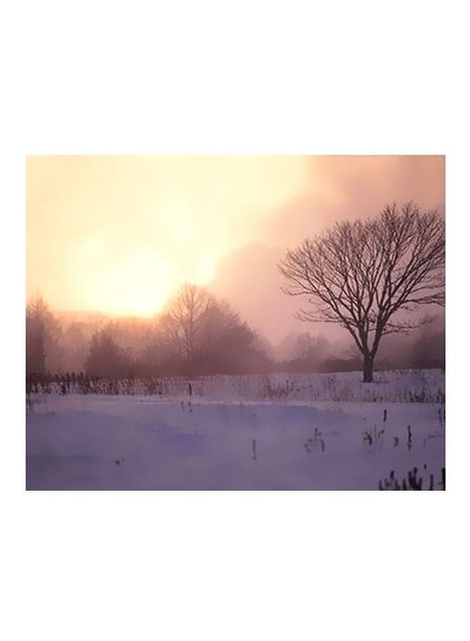 Decorative Wall Poster Brown/Blue 15x20cm Posters & Prints