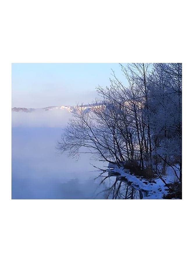 Decorative Wall Poster Blue/White/Black 15x20cm Posters & Prints