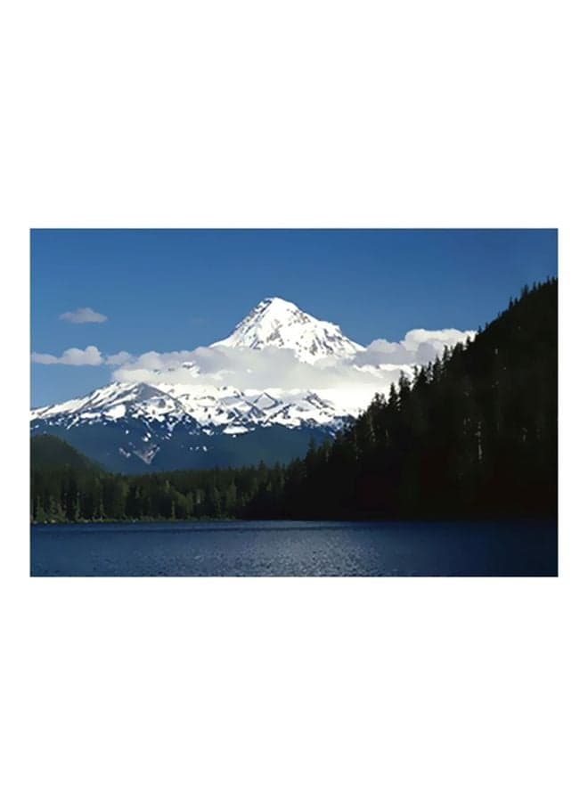 Decorative Wall Poster White/Green/Blue 15x20cm Posters & Prints