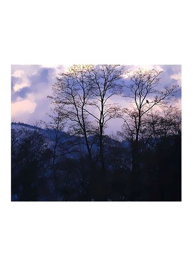 Decorative Wall Poster White/Blue/Black 15x20cm Posters & Prints