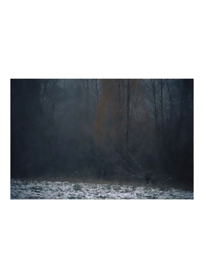 Decorative Wall Poster White/Brown/Blue 15x20cm Posters & Prints