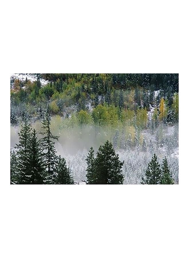 Decorative Wall Poster Green/White 15x20cm Posters & Prints
