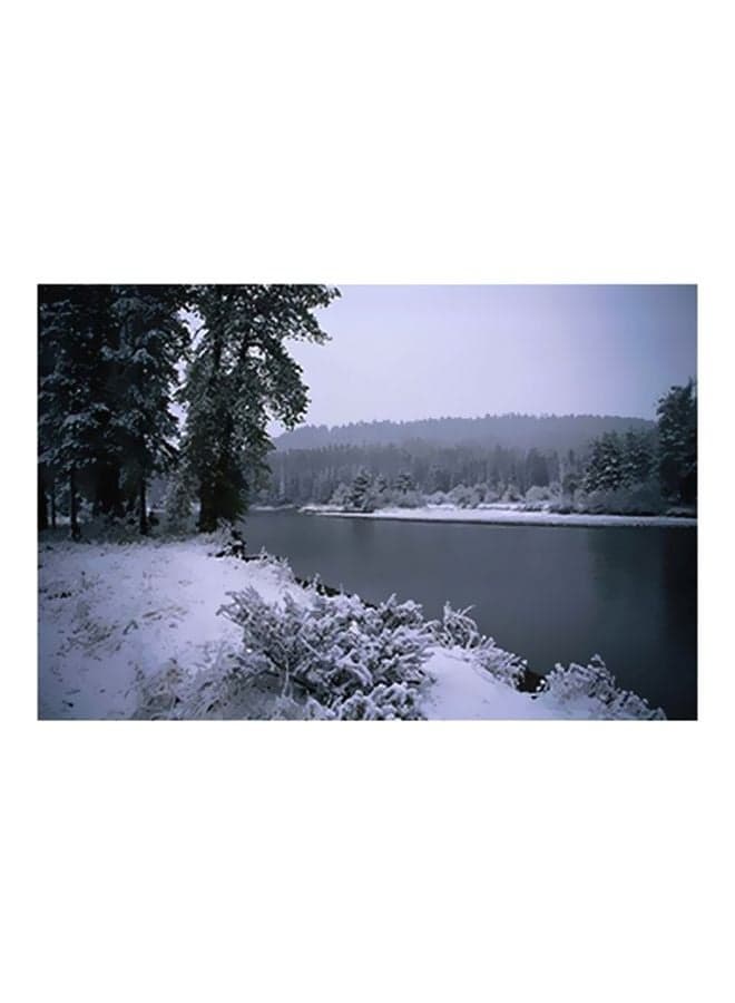 Decorative Wall Poster White/Green/Grey 15x20cm Posters & Prints