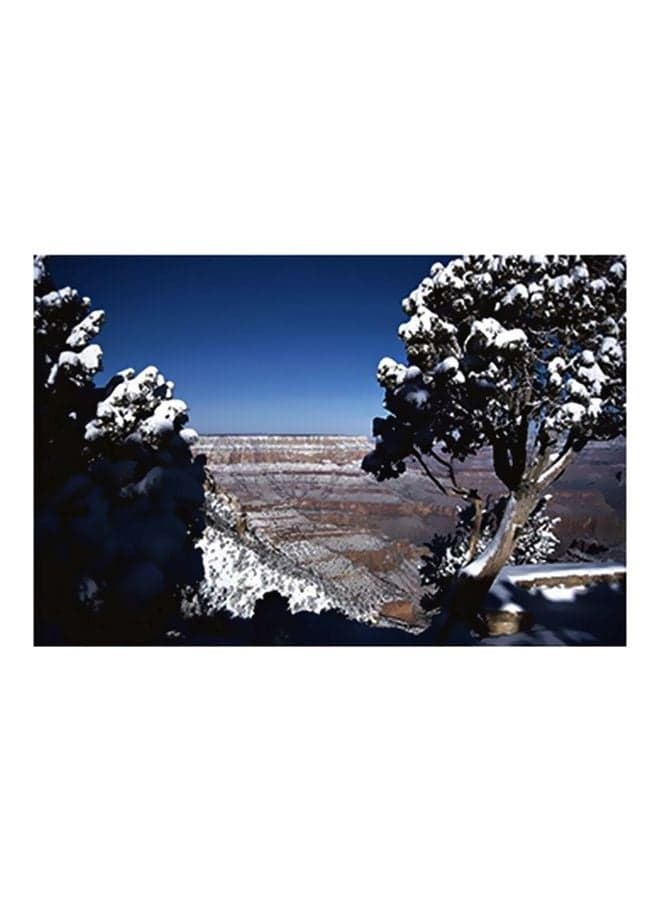 Decorative Wall Poster Blue/White/Brown 15x20cm Posters & Prints