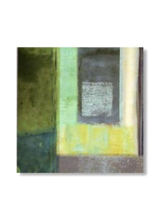 Printed Coaster Green/Grey 15x15cm