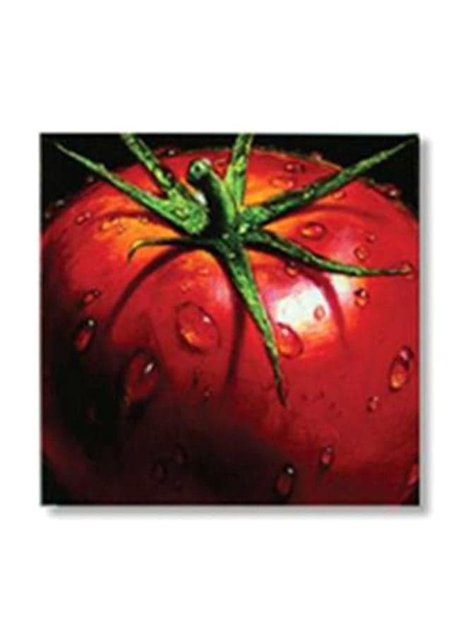 Decorative Tea Coaster Red/Black/Green 30x30cm