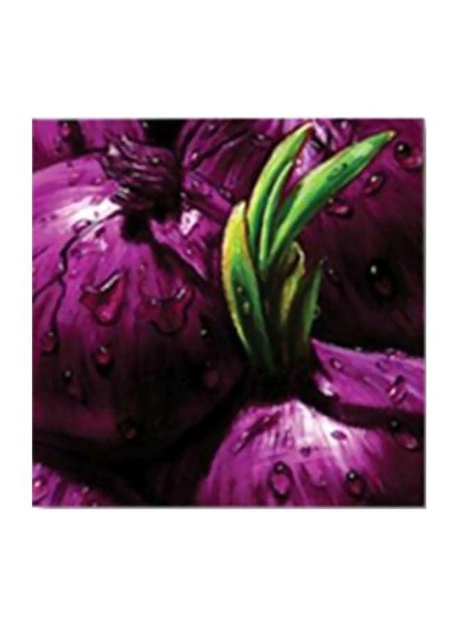 Decorative Tea Coaster Purple/Green/White 34x34cm